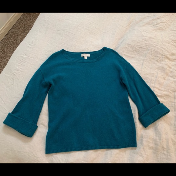 Nordstrom Sweaters - Nordstrom Teal Cashmere Sweater.